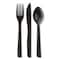 Eco-Products Content Cutlery Kit, Fork/Knife/Soup Spoon/Teaspoon6", Black, PK250 EP-S115 - alternate 1